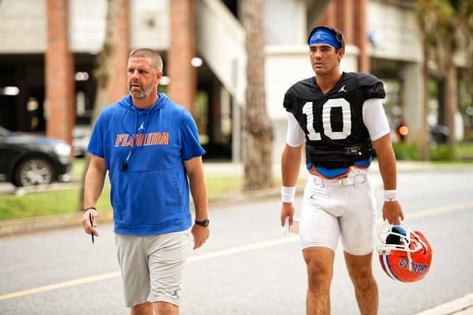 Florida Gators head coach Billy Napier and quarterback Jack Miller- 1280x853