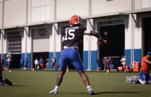Quarterback Anthony Richardson throws during fall camp 2022-1280x839
