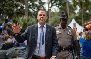 Florida Gators head coach Billy Napier at Gator Walk- 1280x853