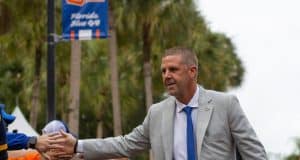 Photo Gallery: Gator Walk before the Florida Gators take on Kentucky Florida Gators head coach Billy Napier at Gator Walk before the Kentucky game-1280x1072
