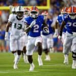 Florida Gators running back Montrell Johnson scores against USF.-1280x853