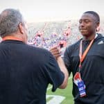 2024 quarterback DJ Lagway before the Florida Gators take on the LSU Tigers-1280x853