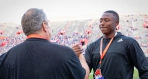 2024 quarterback DJ Lagway before the Florida Gators take on the LSU Tigers-1280x853
