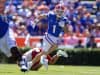 Florida Gators receiver Ricky Pearsall scores against Eastern Washington- GatorCountry photo taken by David Bowie