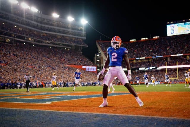 Florida Gators running back Montrell Johnson Jr. #2_Florida Gators Football vs LSU Tigers_054