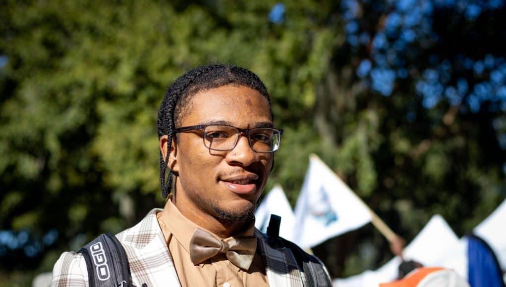 Florida Gators quarterback Anthony Richardson at Gator Walk before Eastern Washington- 1280x853