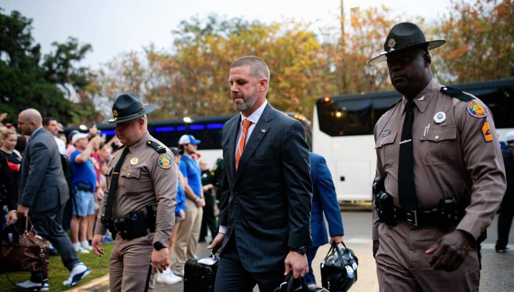 Florida Gators head coach BIlly Napier before the FSU game-1280x853