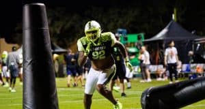 Florida Gators Football signee defensive lineman Will Norman during the first day of practice for the 2023 Under Armour All-America game-1280x853