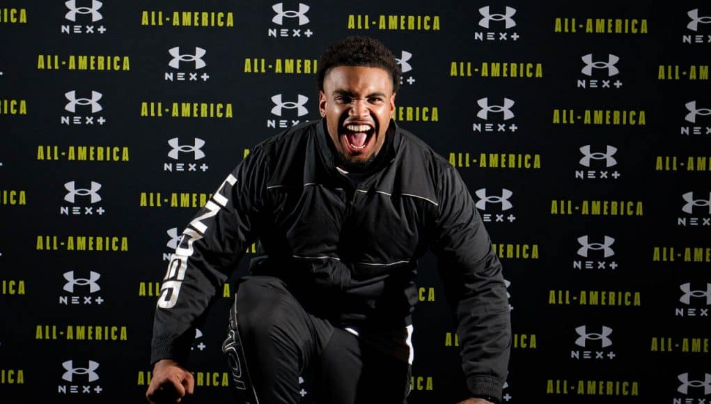 Florida Gators defensive line signee Will Norman at Under Armour Media Day- 1280x853