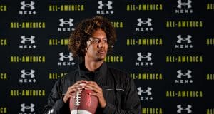 Florida Gators quarterback Jaden Rashada at the Under Armour All-American game- 1280x853