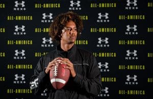 Florida Gators quarterback Jaden Rashada at the Under Armour All-American game- 1280x853