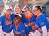 The Florida Gators softball team poses for photos before the Bowling Green game- 1280x853