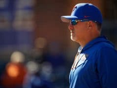 Florida Gators softball coach Tim Walton looks on as the Gators defeated Bowling Green- 1280x853