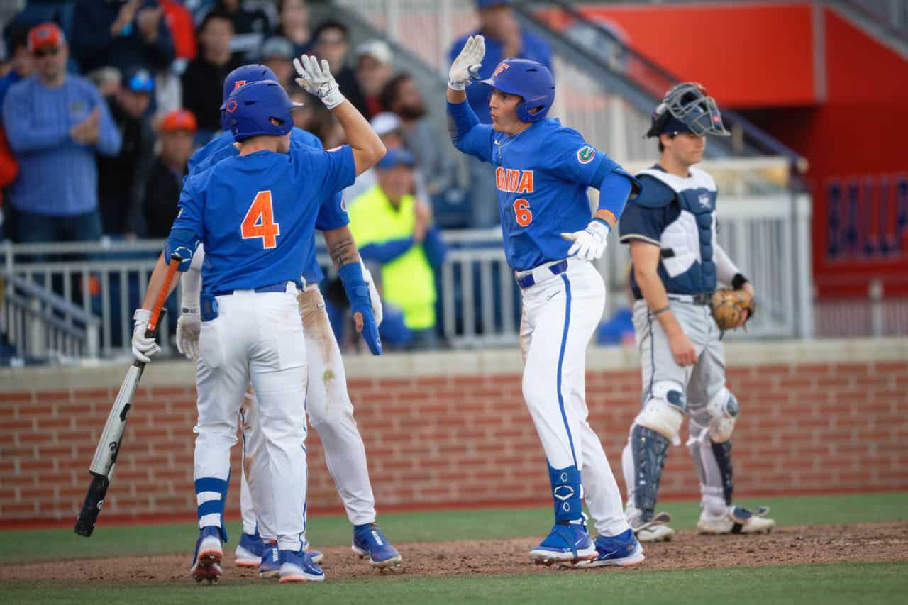 Long ball edges Gators past South Carolina in game one of the