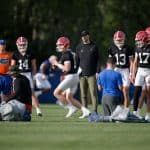 Florida Gators quarterback Graham Mertz during spring practice- 1280x853