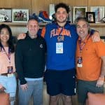 Offensive lineman Fletcher Westphal visiting the Florida Gators- 1144x796