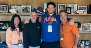 Offensive lineman Fletcher Westphal visiting the Florida Gators- 1144x796