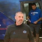 Florida Gators football head coach Billy Napier before the Orange and Blue game- 1280x853