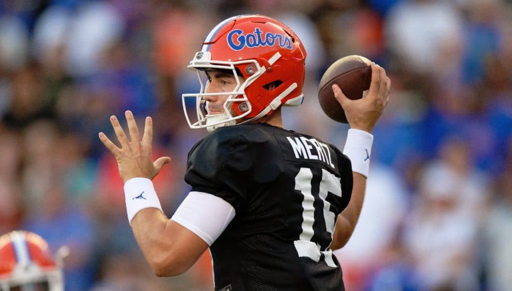 Florida Gators quarterback Graham Mertz during the spring game- 1280x853