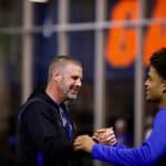 Florida Gators receiver commit Izaiah Williams with Billy Napier- 1280x853