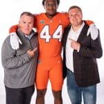 Linebacker Kristopher Jones with Jay Bateman and Austin Armstrong- 1280x1418
