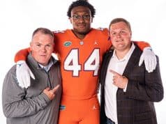 Linebacker Kristopher Jones with Jay Bateman and Austin Armstrong- 1280x1418