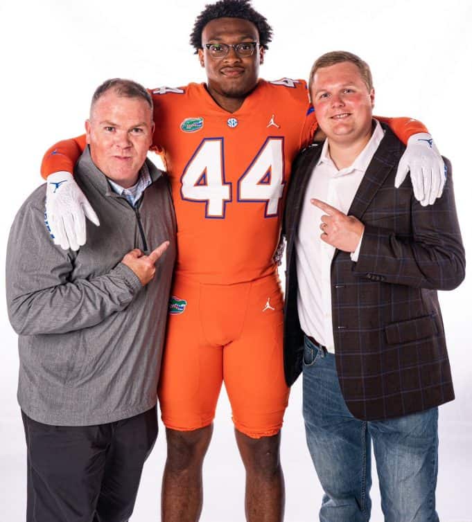 Linebacker Kristopher Jones with Jay Bateman and Austin Armstrong- 1280x1418