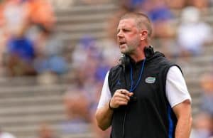 Florida Gators head coach Billy Napier during fall camp in the Swamp- 1280x853