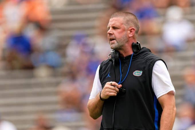 Florida Gators head coach Billy Napier during fall camp in the Swamp- 1280x853