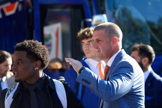 Florida Gators head coach Billy Napier at Gator Walk before the McNeese State- 1280x853