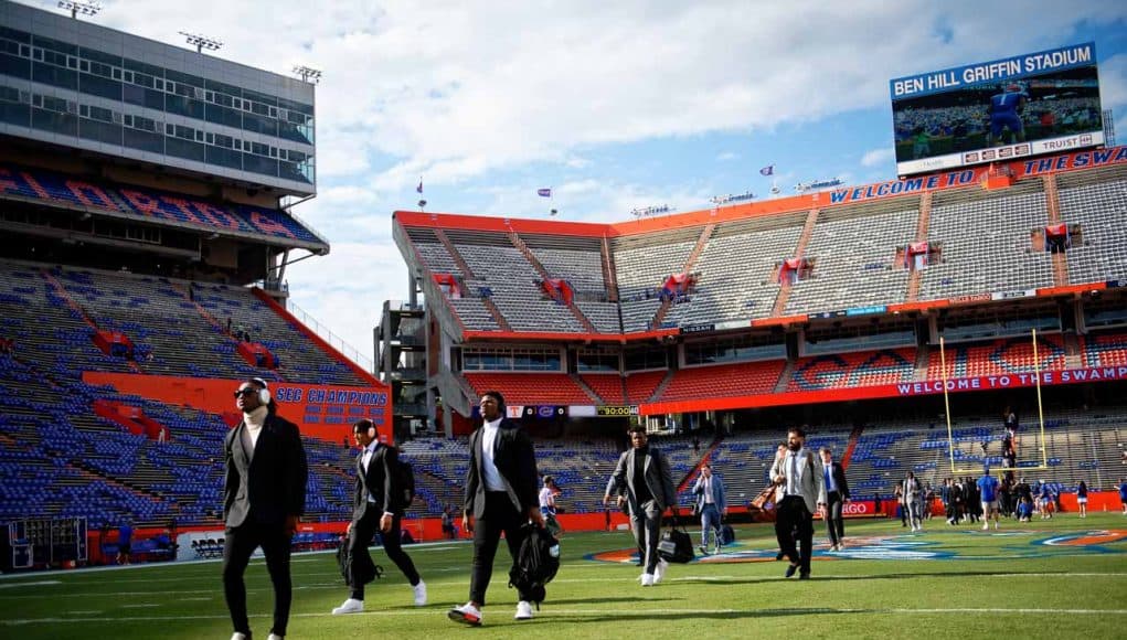 The Florida Gators enter the Swamp ahead of the Tennessee game- 1280x853