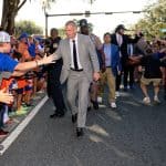 Florida Gators head coach Billy Napier before the Charlotte game- 1280x853
