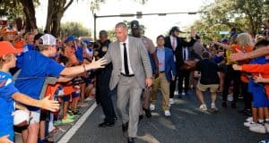 Florida Gators head coach Billy Napier before the Charlotte game- 1280x853