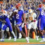 Florida Gators running back Montrell Johnson scores against Tennessee- 1280x853