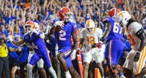 Florida Gators running back Montrell Johnson scores against Tennessee- 1280x853