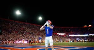Florida Gators wide receiver Ricky Pearsall scores against McNeese State- 1280x853