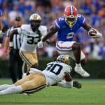 Florida Gators running back Montrell Johnson runs against Vanderbilt-1280x853