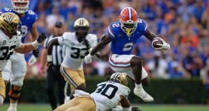 Florida Gators running back Montrell Johnson runs against Vanderbilt-1280x853