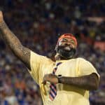 Brandon Spikes performs as Mr. Two Bits as the Florida Gators take the field to host the #5 Florida State Seminoles- 1280x853