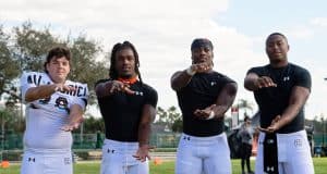 Florida Gators signees Bobby Engstler, Myles Graham, Aaron Chiles Jr, and DJ Lagway at the Under Armour Game- 1280x853