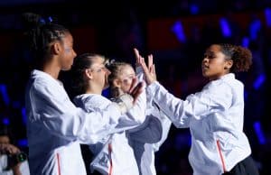 The Florida Gators are introduced before the LSU Tigers meet- 1280x853