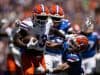 Running back Jadan Baugh runs in the Orange and Blue game- 1280x853