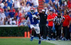 Florida Gators running back Montrell Johnson runs against Miami.- 1280x853
