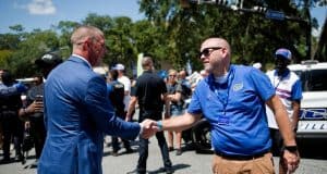 Florida Gators head coach Billy Napier at Gator Walk- 1280x853