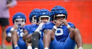 Florida Gators LB Shemar James prepares for the first scrimmage of the fall- 1280x853