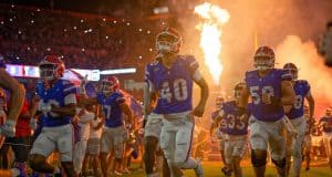 The Florida Gators run out of the tunnel before teh UCF game- 1280x853