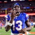 Florida Gators running Jadan Baugh after scoring five touchdowns against Kentucky- 1280x853