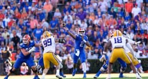 Florida Gators quarterback DJ Lagway throws against LSU-1280x853