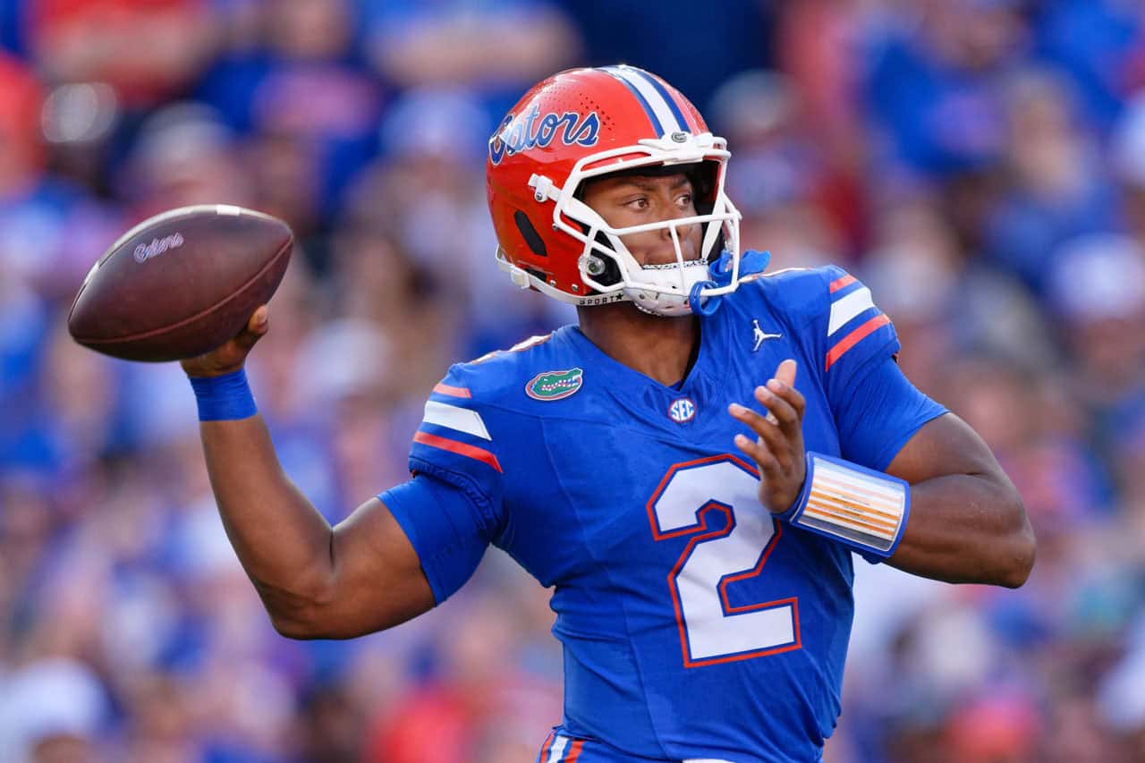 DJ Lagway Helping With Recruiting Roster Retention After 2024 Regular Florida Gators Quarterback DJ Lagway 2 University Of Florida Gators Vs LSU Tigers 0040