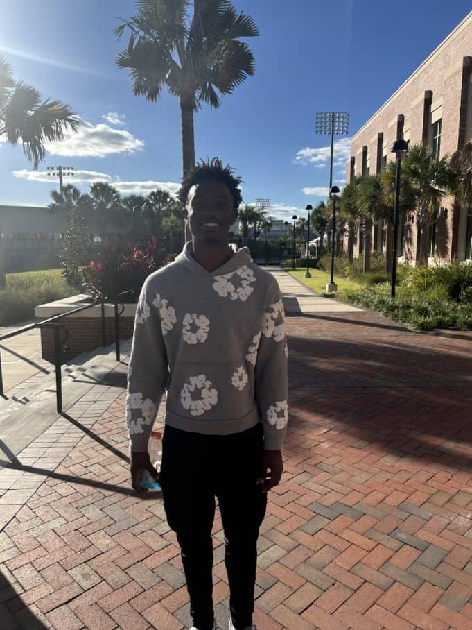 Receiver Jaime FFrench during his UF official visit- 1280x853
